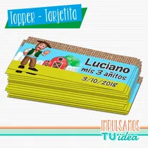 Comprar Cumple Granja De Zenon, Tarjetita Souvenir Granja Imprimible