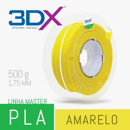 Imagem 2 de 6 de Filamento Pla Ht 1,75 Mm | 500g | Amarelo
