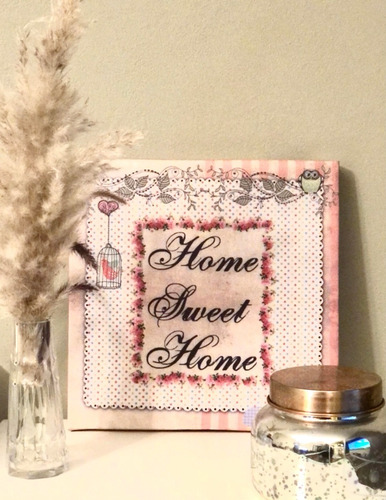 Cuadros Decorativos Con Frases Diseño Acabajo Color Home Sweet Home