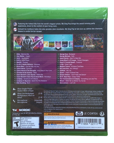 We Sing Pop! Juego Karaoke Xbox One Con 2 Micrófonos