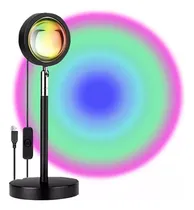 Comprar Lámpara Foco Efecto Atardecer Sunset Proyector Luz Marin Lampara Ambiente Velador Decoración Lampara Para Estudio Fotos Habitación Led 360° Giratorio Lampara Moderna Marin Usb Lampara Para Escritorio