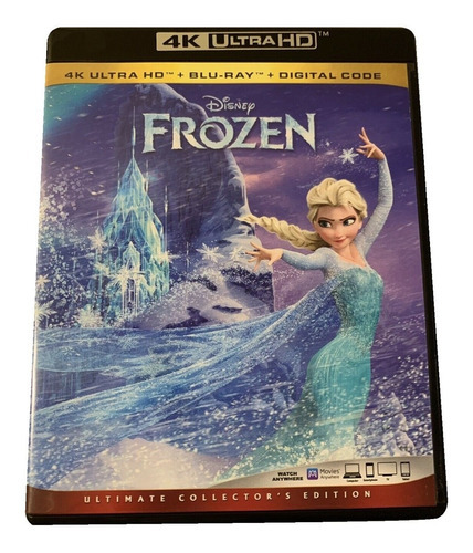 Frozen Una Aventura Congelada Pelicula 4k Ultra Hd + Blu-ray