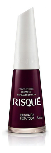 Esmaltes Risque One Shot Oscuros 8ml Color Rainha Da Pista Toda