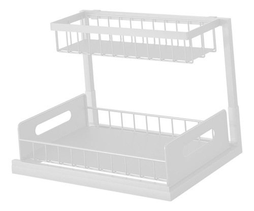 Estante Para Tarros De Especias Con 2 Cajones Para Cocina, C