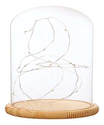 Glass Cloche Con Led Fairy Lights Mi Mi