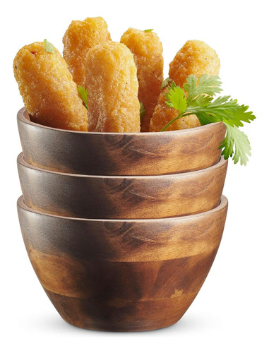 Juego De Tazones De Concepto De Mesa, Tazones De Madera De A