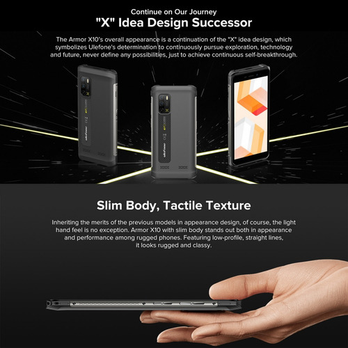 Celular Armor X10 | Resiste Caidas, Agua Y Temperatura | 4g