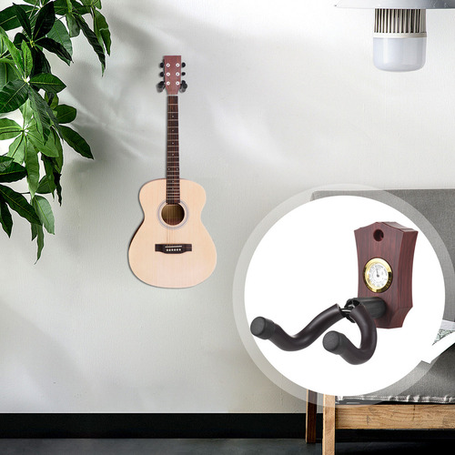 Ds Soporte De Pared Para Guitarra 2 En 1 Con Higrómetro E