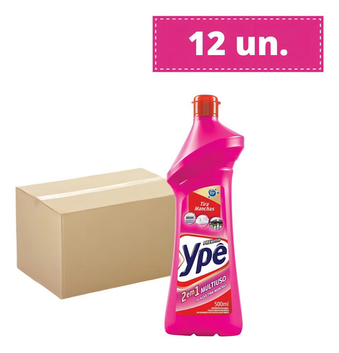 Kit 12un. Limpador Ype Multiuso Tira Manchas 500ml