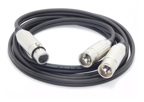 Imagen 2 de 3 de 4 Cables Canon Xlr Hembra A Dos Machos Balanceado 40 Cm Hamc