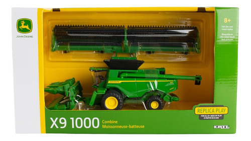 Cosechadora en miniatura ERTL John Deere X9 1000 color verde