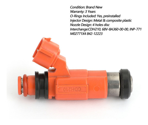 P Inyectores De Combustible 880887t For Fueraborda Yamaha