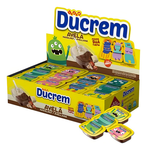 Ducrem Avelã Com Chocolate Branco Cx 48 De 10g  Jazam
