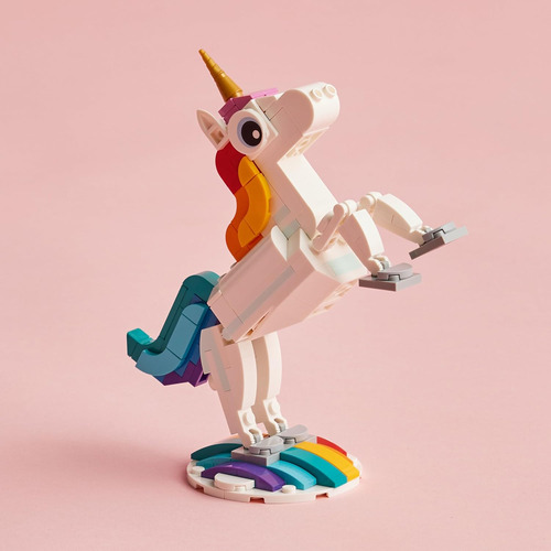 Juguete Lego Creator 3 En 1 Unicornio Magico, Se Transfor...