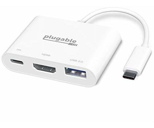 Adaptador Multipuerto Usb C A Hdmi Enchufable, Concentrador 