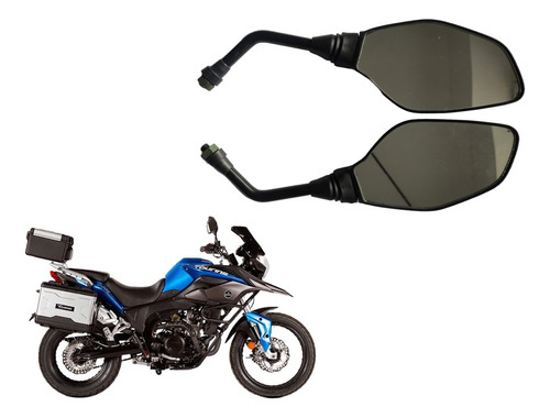 Kit X2 Espejos Negro Mate Corven Touring 250 Cc Tdm