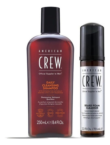 Shampoo Para Cabello Graso+ Limpiador De Barba American Crew