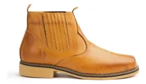 Comprar Botina Masculina Confortável Couro Durável Cowboy Durável