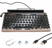 Comprar Teclado De Máquina De Escrever Retrô Teclado Sem Fio Usb Me
