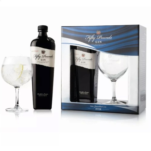 Gin Fifty Pounds London Dry Ginebra + Copa Ed Limitada