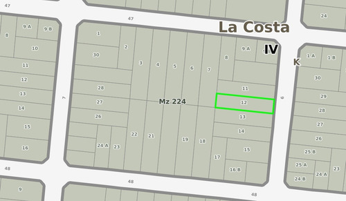 Imagen 2 de 2 de Lote Sin Mejoras En Santa Teresita (160773)