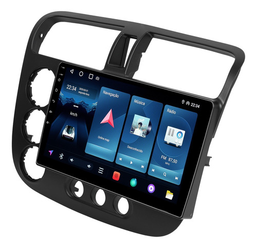 Multimidia Civic 2001 2002 2003 2004 2005 Android 14 4gb 9p