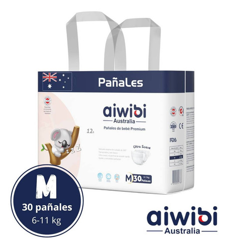 Pañales Aiwibi Premium Pack X2 Pqtes- Elige La Talla