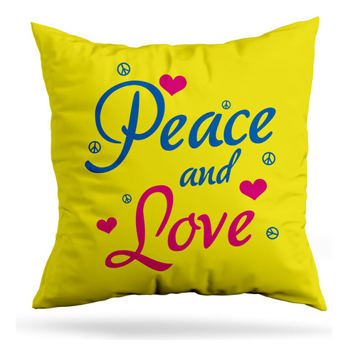 Cojin Deco Peace And Love (d0205 Boleto.store)