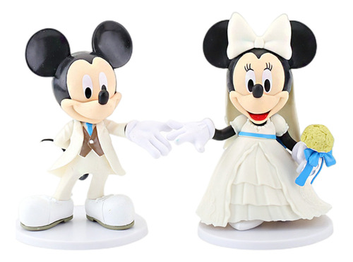 2piezas Minnie Mouse Figura Juguete Niños Regalo Colección