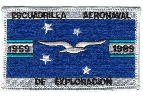 Parche Bordado Base Aeronaval Almirante Zar Exploración Ara