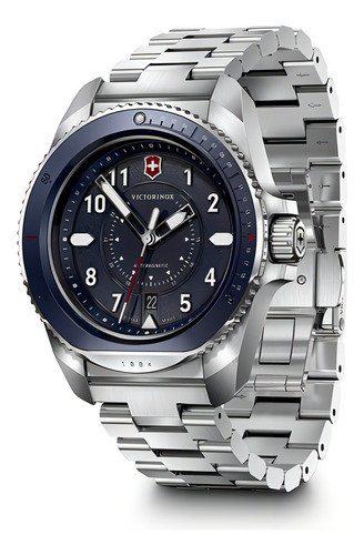 Reloj Journey 1884 Dial Azul, Correa Acero Inox, Victorinox Color De La Correa Azul