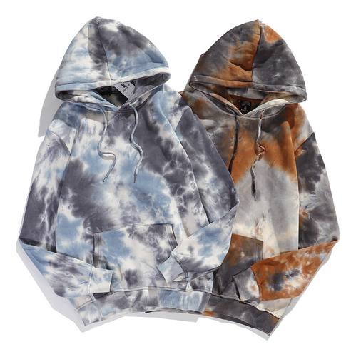 Sudadera Con Capucha De Forro Polar Para Hombre Tie-dye Grad