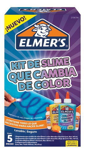 Kit Slime Que Cambia De Color Elmer´s 2106754. Cachavacha