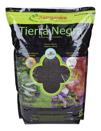 Tierra Negra Para Todo Tipo De Planta Y Ambiente 5 Kg