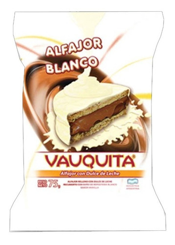 Alfajor Vauquita Blanco (caja X 24u) - Barata La Golosineria