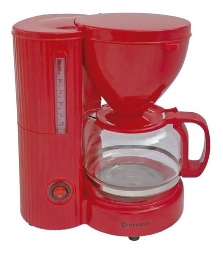 Cafetera De Filtro Imaco Icm608r 6 Tazas Jarra De Vidrio