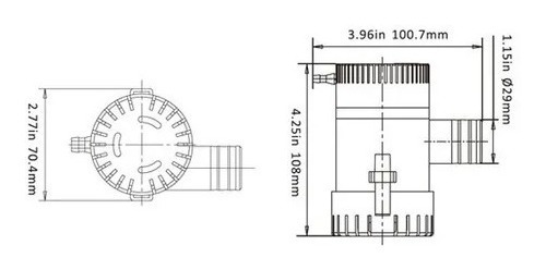 Imagen 4 de 6 de Bomba De Achique 1100 Gph 12v Nautica Pileta Sumergible