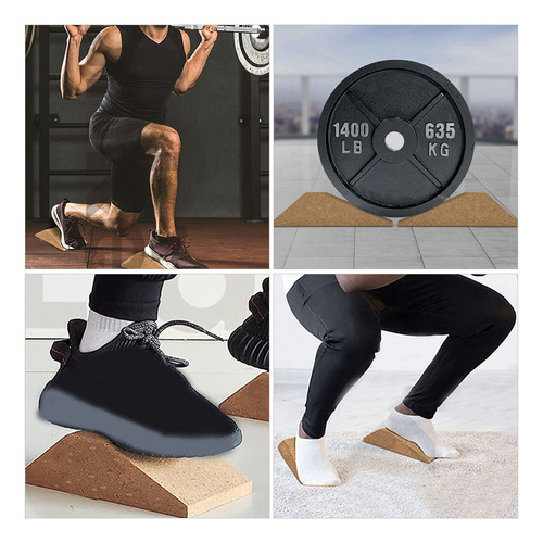 Estirador Antideslizante Para Pantorrillas Cork Yoga Fitness