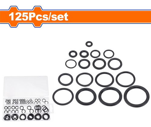 O-rings Sellos De Goma 125 Piezas Estuche 3x1.5 A 22x35mm
