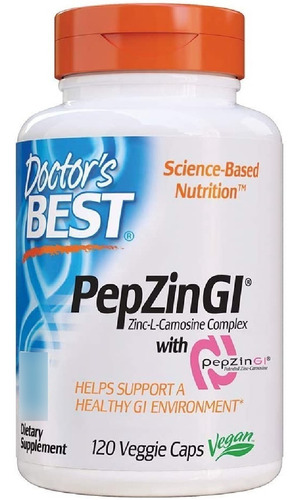 Zinc-l-carnosina Pepzin Gi Doctor's Best 120 Capsulas