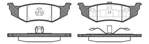 Pastilha Freio Chrysler Stratus (ja) 2.5 Lx V6 Eixo Traseiro