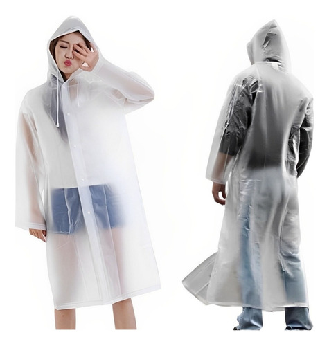 Capa Transparente De Chuva Resistente Eventos Passeios