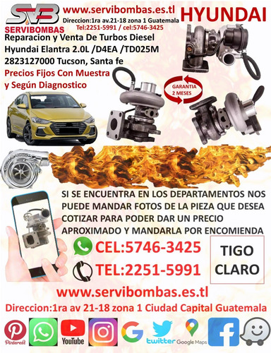 Turbos Hyundai Tucson 2.0 D4ea Crdi Diesel Guatemala