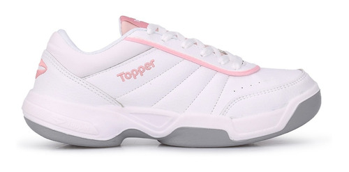Zapatillas Topper Modelo Tenis Tie Break 3 Blanco/rosa