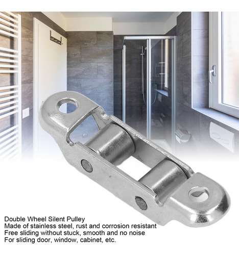 Polea De Acero Inoxidable 4pcs Doble Accionamiento Rodillos