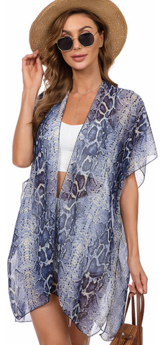 Ropa De Playa Kimono Playera Cubierto Verano Traje De Baño
