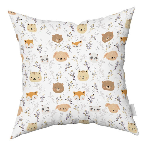 Imagen 3 de 5 de Combo Almohadones Almohadón Zorrito Nórdico Vellonsiliconado