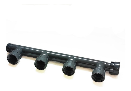 Manifold Colector Riego Rain Pvc 4 Puertos Válvulas 1