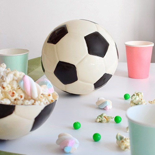 Imagen 3 de 7 de Set Moldes Cake Sorpresa Pelota De Fútbol Parpen