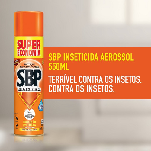 Sbp Multi Inseticida Aerossol 550ml Super Economia